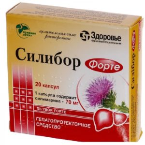 Silibor Forte Silymarin 70mg 20 tabs